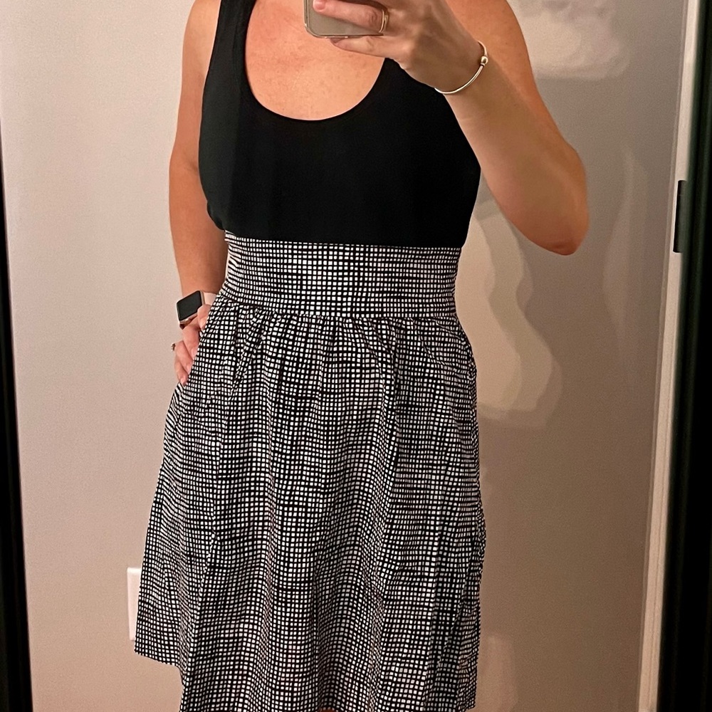 Express sleeveless scoop neck dress